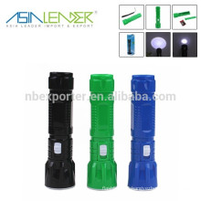 Rechargable zoom focus high quality mini LED flashlight